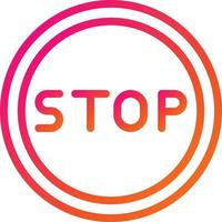 Stop Vector Icon Design Illustration