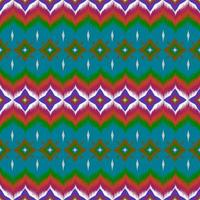 Ikat geometric folklore ornament, Tribal ethnic texture. Seamless striped pattern in Aztec style, Figure tribal embroidery, Scandinavian, Ikat pattern photo