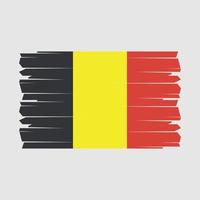 Belgium Flag Brush Vector