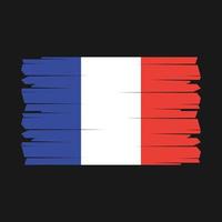 France Flag Brush Vector