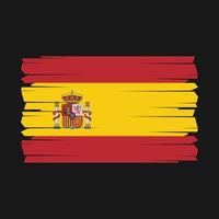 Spain Flag Brush Vector