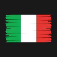 vector de pincel de bandera de italia