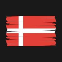 Denmark Flag Brush Vector