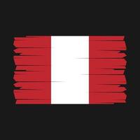 Peru Flag Brush Vector