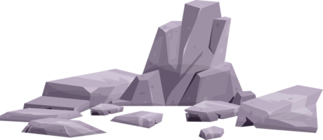 Cartoon mountain rock clip art png