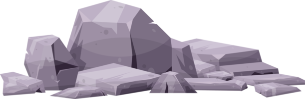 tecknad serie berg sten klämma konst png