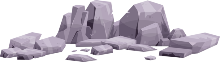 Cartoon mountain rock clip art png