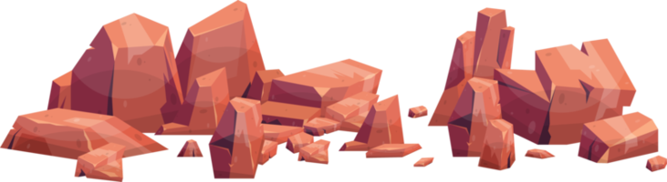 Cartoon mountain rock clip art png