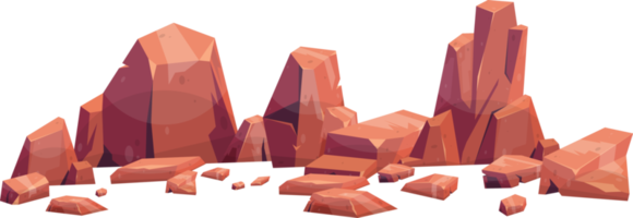 Cartoon mountain rock clip art png