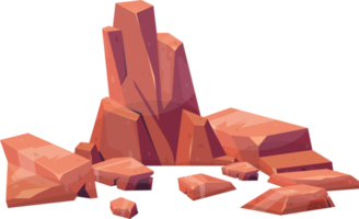 Cartoon mountain rock clip art png