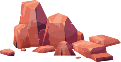 Cartoon mountain rock clip art png