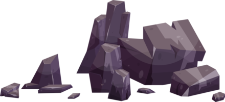 Cartoon mountain rock clip art png