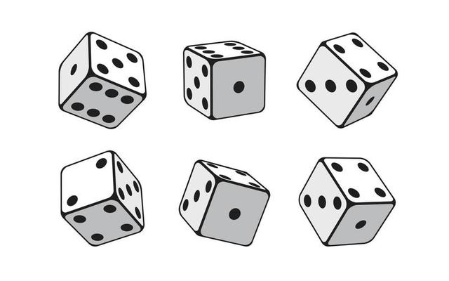 Dice Roll Vector Art PNG, Two Rolling White Dice Icon Flat Style, Style  Icons, White Icons, Dice Icons PNG Image For Free Download