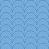 Vector design seamless pattern of sea wave for labels and frames for packaging luxury goods in a trendy linear style a simple and bright blue lines on a light blue background