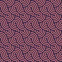Vector design seamless pattern of infinity sign for labels and frames for packaging luxury goods in a trendy linear style a simple and bright red lines on a purple background