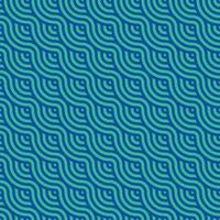 Vector design seamless pattern of sea wave or scale for labels and frames for packaging luxury goods in a trendy linear style a simple and bright blue lines on a light blue background