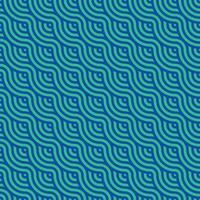 Vector design seamless pattern of sea wave or scale for labels and frames for packaging luxury goods in a trendy linear style a simple and bright blue lines on a light blue background