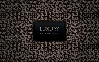 Luxury abstract black and gold infinity symbol pattern. Formal premium background template useful for invitation design, gift card, voucher, gift coupon, VIP invitation. Elegant geometric backdrop. vector