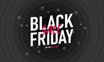 Monochrome Black Friday Banner Background vector