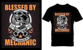 tipografía camiseta diseño. mecánico camiseta diseño. mecánico t camisa diseño. mecánico diseño. vector