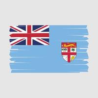 Fiji Flag Brush Vector