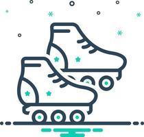 mix icon for skating vector