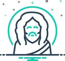 mix icon for baptist vector