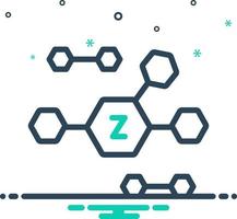 mezcla icono para zinc vector