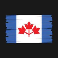 Canada Flag Brush Vector