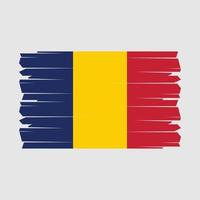 Chad Flag Brush Vector