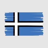 vector de pincel de bandera de estonia