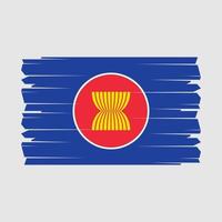 Asean Flag Brush Vector