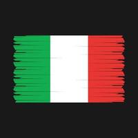 vector de pincel de bandera de italia