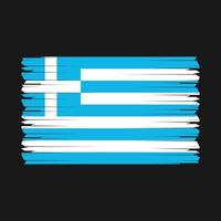 Greece Flag Brush Vector