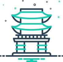 mix icon for tokyo vector