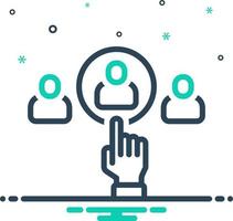mix icon for choose vector