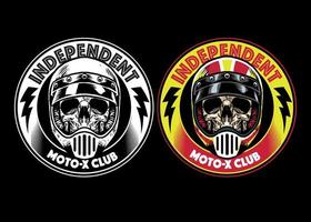 motorcycle club badge vector