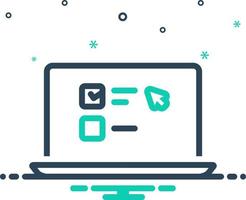 mix icon for preferences vector