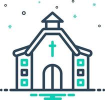 mezcla icono para capilla vector