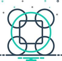 mix icon for combinations vector