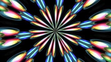 Flower shape kaleidoscopic illustration background photo