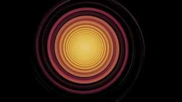 Circular orange color radio wave background photo