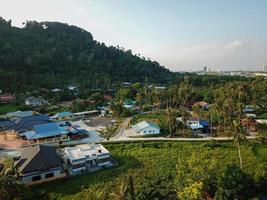 Aerial view Malays kampung at Juru photo