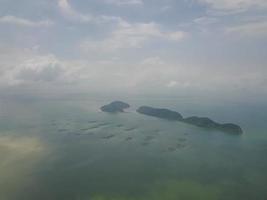 Aerial view Pulau Aman and Pulau Gedong photo