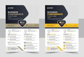 Business Conference Flyer Design vector