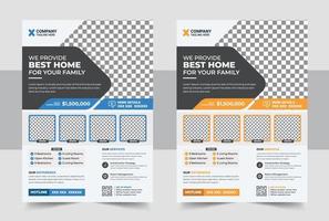 Real estate home sale flyer template, Modern Home Corporate Real Estate Flyer Design vector