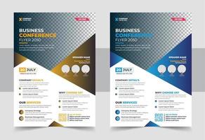 Business Conference Flyer Design vector