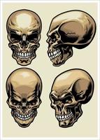 Set of skull vector