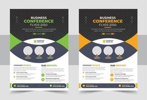 Business Conference Flyer Design vector