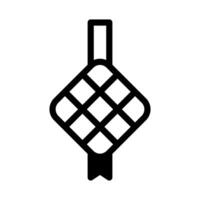 ketupat icon duotone black style ramadan illustration vector element and symbol perfect.